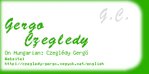 gergo czegledy business card