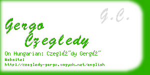 gergo czegledy business card